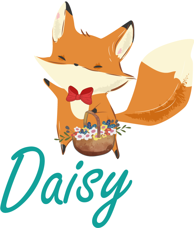 Vinylové koberce zvieratá hravý líščí charakter - Tenstickers