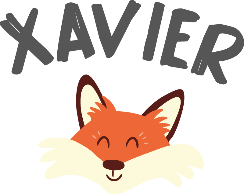 Vinylové koberce zvieratá hravá líška - Tenstickers