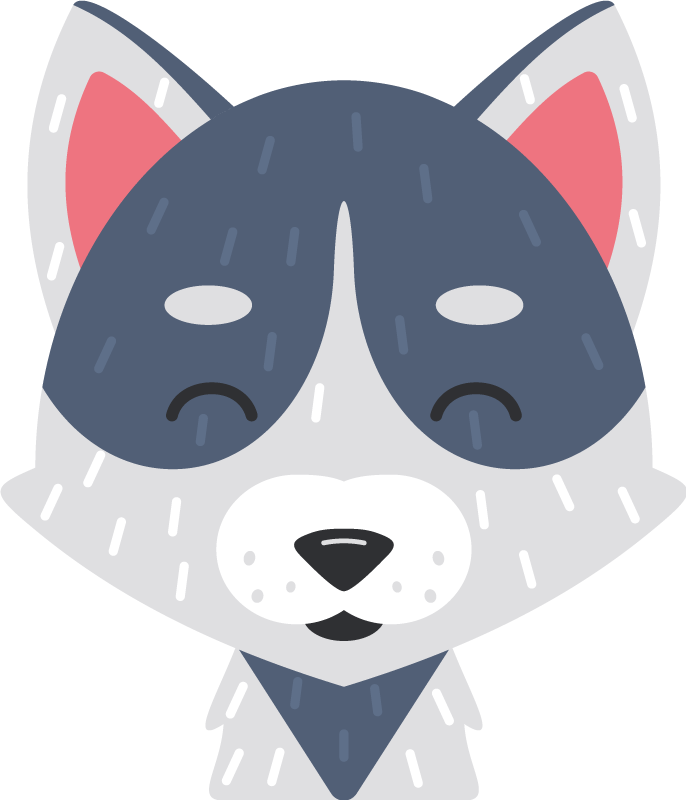 Vinylové koberce zvieratá Šťastné zvieracie tváre - Tenstickers