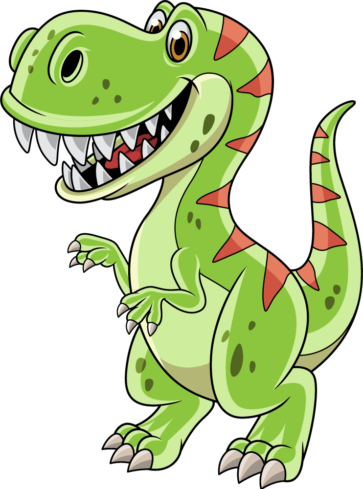 Vinylové koberce zvieratá kreslený tyrannosaurus rex - Tenstickers