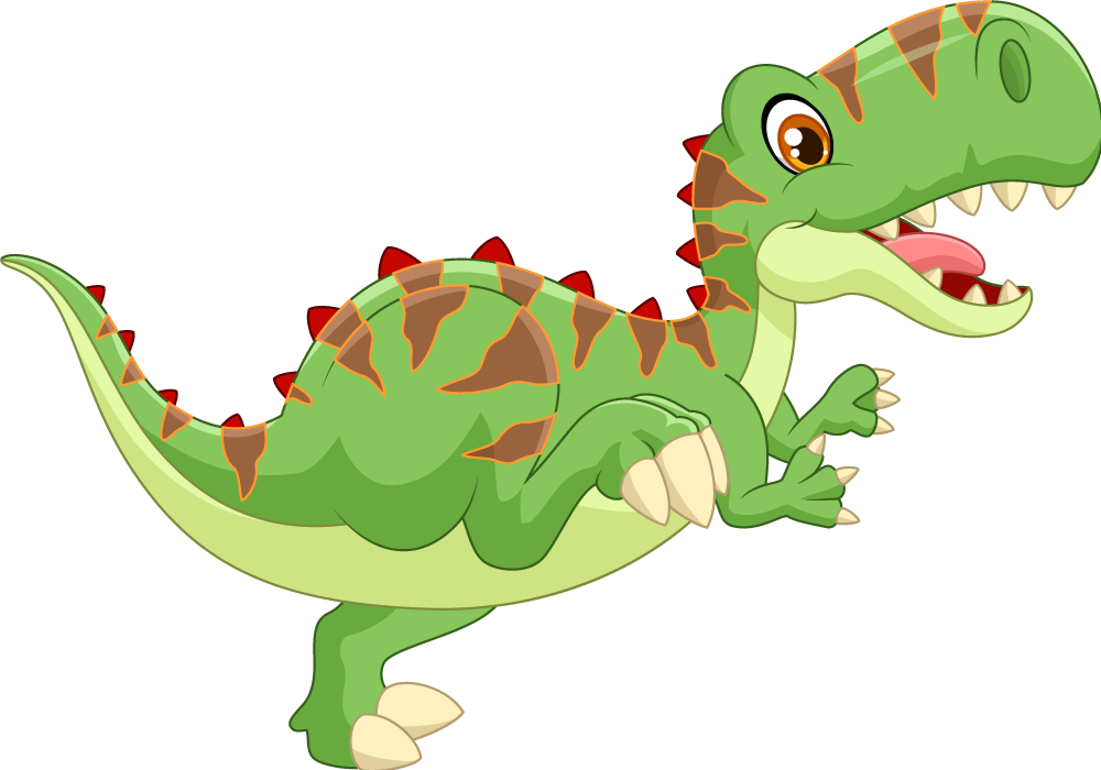 Vinylové koberce zvieratá priateľský dinosaurus - Tenstickers