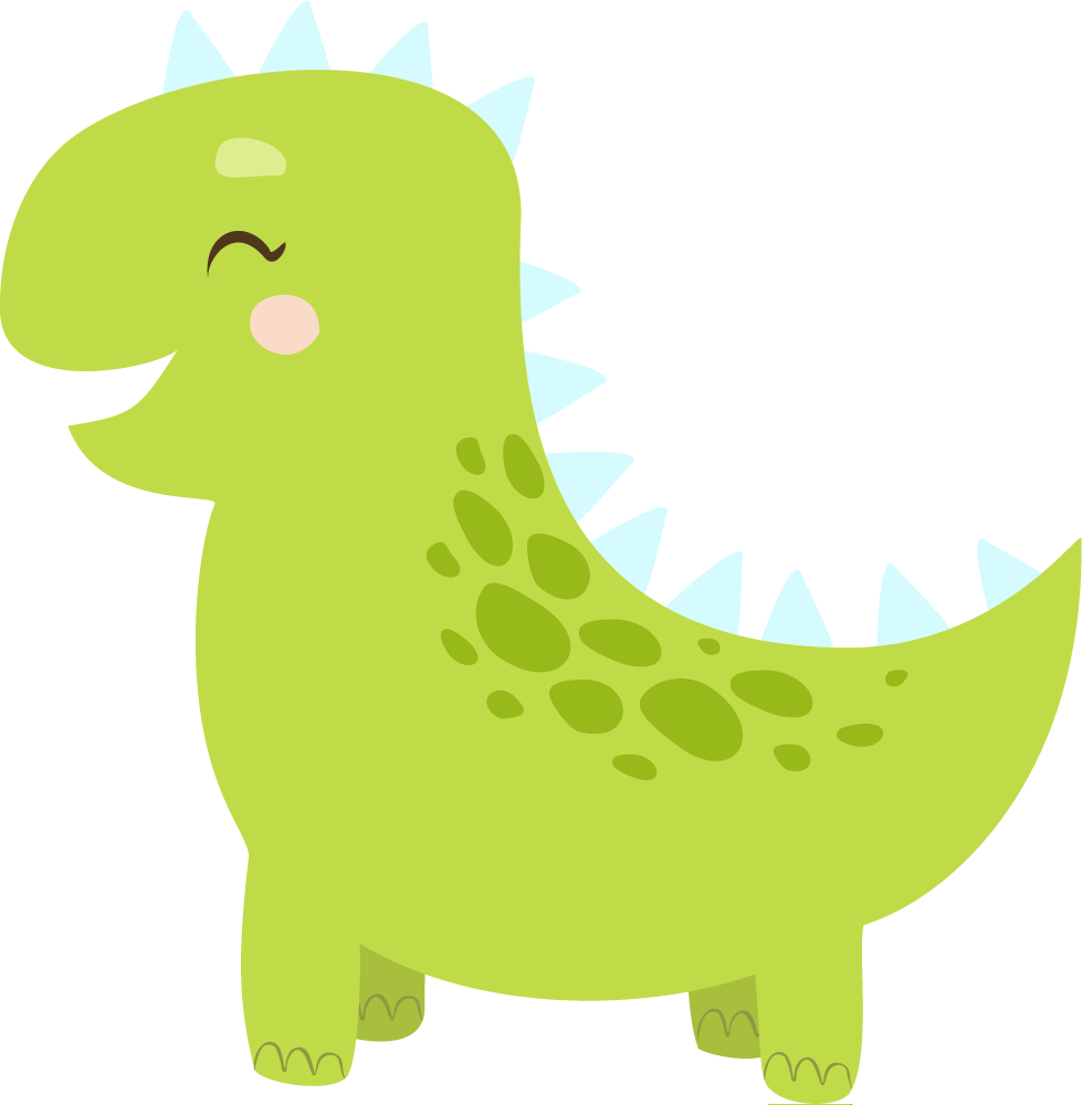 Vinylové koberce zvieratá šťastný dinosaurus - Tenstickers