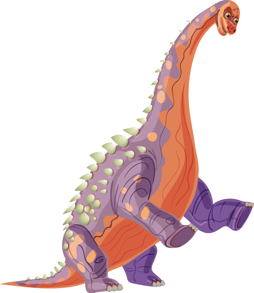 Vinylové koberce zvieratá farebný dinosaurus - Tenstickers
