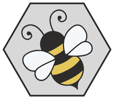 Vinylové koberce zvieratá dizajn včelieho hexagónu - Tenstickers