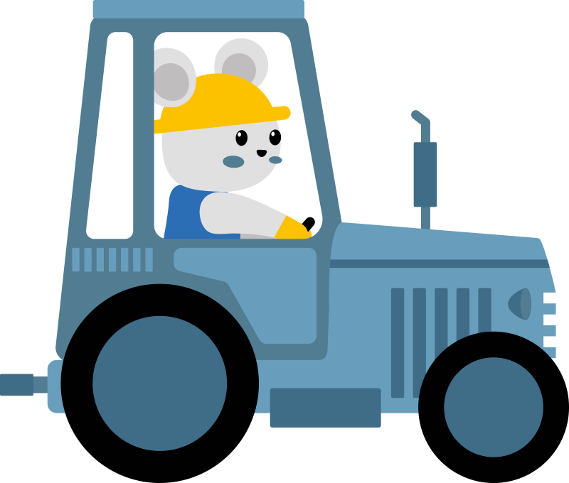 Vinylové koberce zvieratá roztomilý medveď farmár - Tenstickers