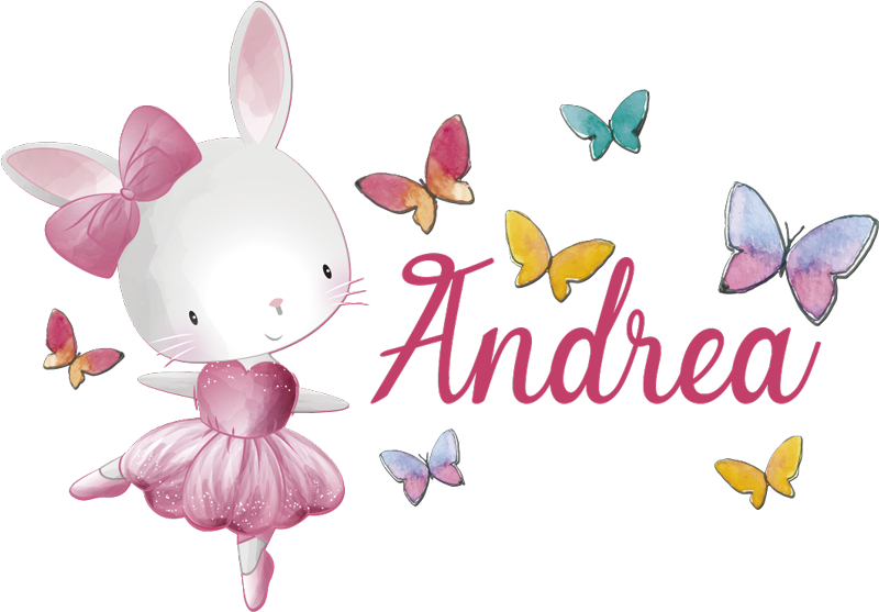 Vinylové koberce zvieratá dievča tancujúce balet - Tenstickers