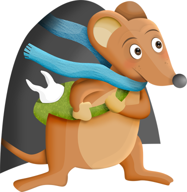 Vinylové koberce zvieratá zubná myška - Tenstickers