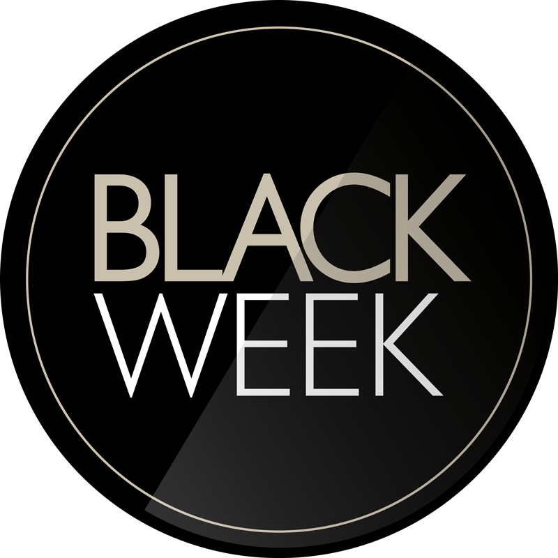 Vinylový koberec black friday promo čierny týždeň - Tenstickers