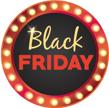 Vinylový koberec black friday Červená okrúhla akcia - Tenstickers