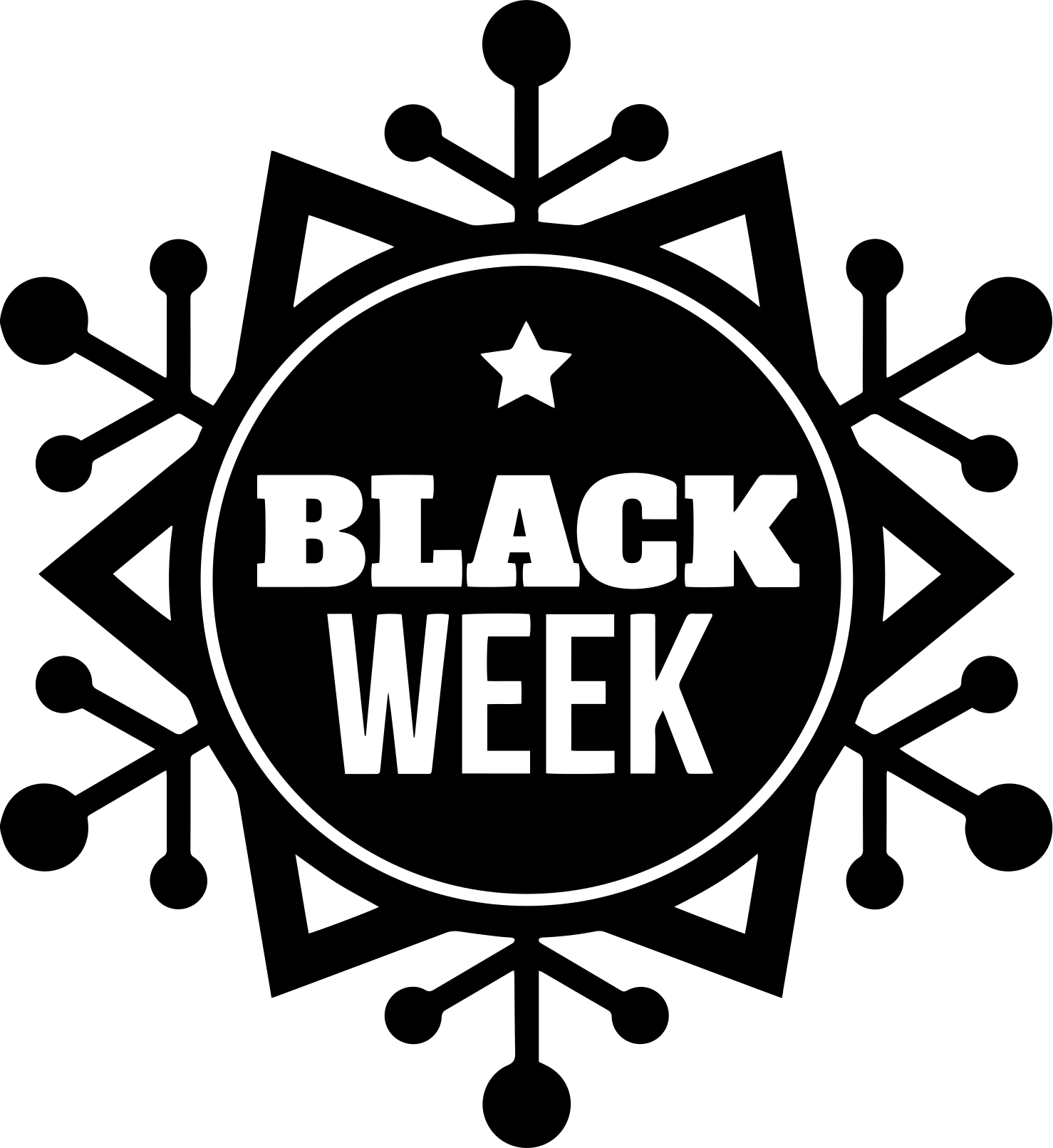 Vinylový koberec black friday snehová týždňová akcia - Tenstickers