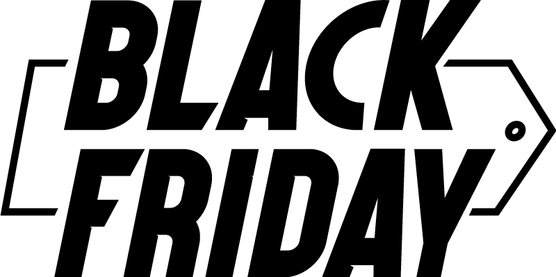 Vinylový koberec black friday moderný kurzívny písmom - Tenstickers