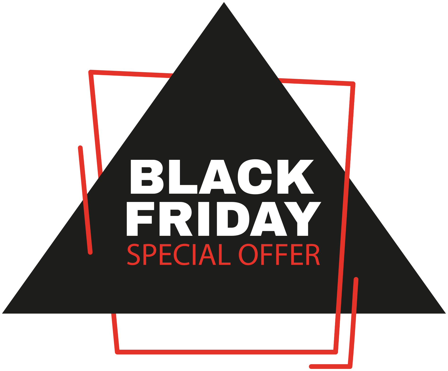 Vinylový koberec black friday s nápisom black friday - Tenstickers