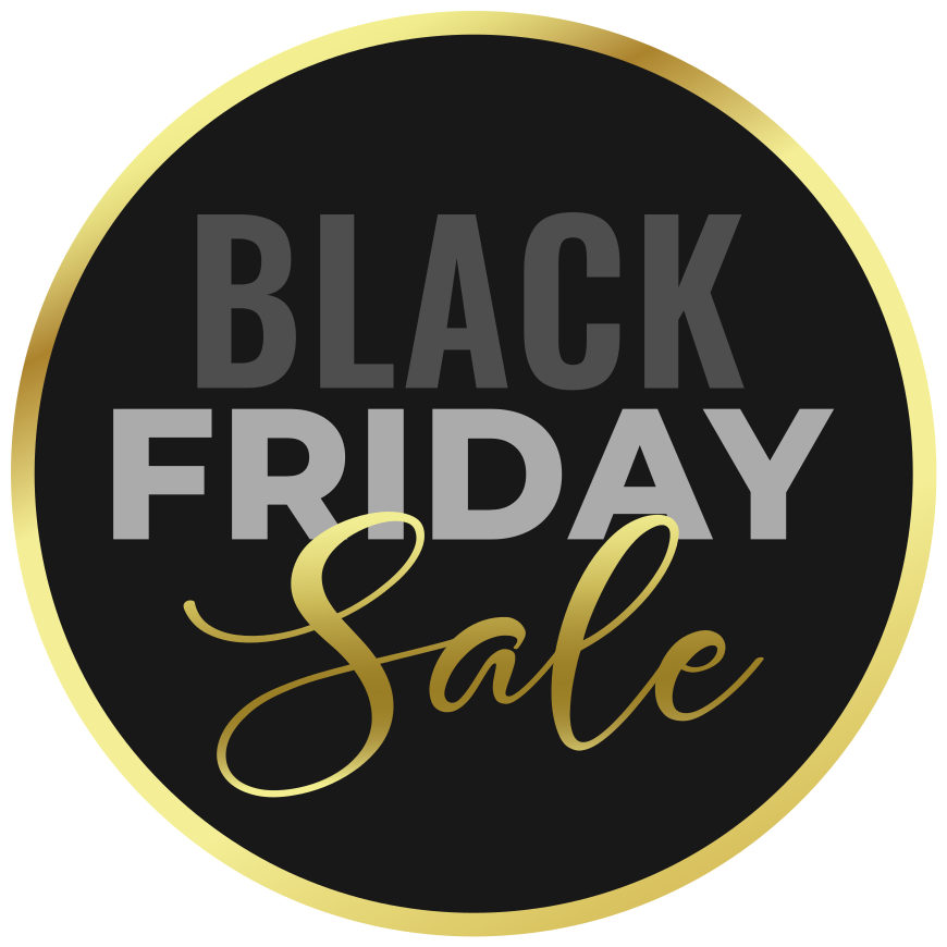 Vinylový koberec black friday zlaté pozadie - Tenstickers