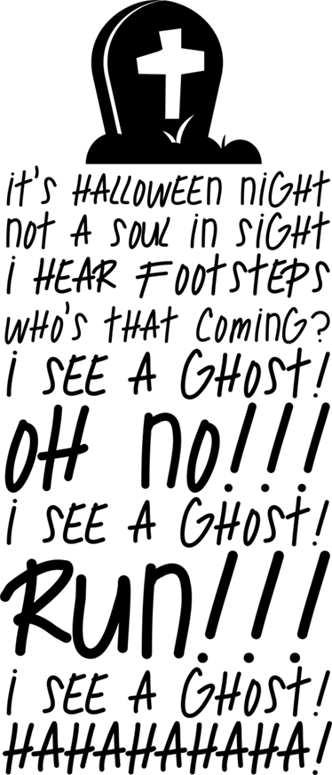 Vinylový koberec halloween obľúbená pieseň - Tenstickers