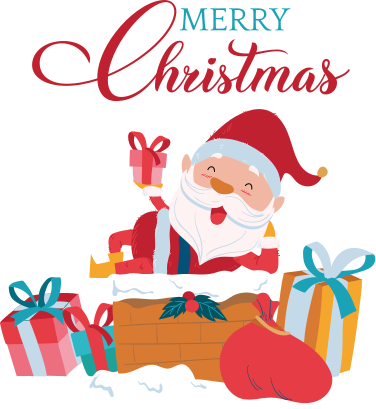 Vianočný vinylový koberec s veselým ježiškom - Tenstickers