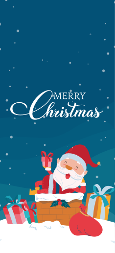 Vianočný vinylový koberec s veselým ježiškom - Tenstickers