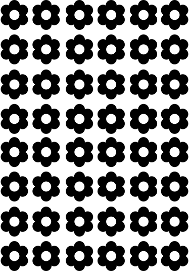 Vinylový koberec s kvetmi nálepka s kvetinovým motívom - Tenstickers