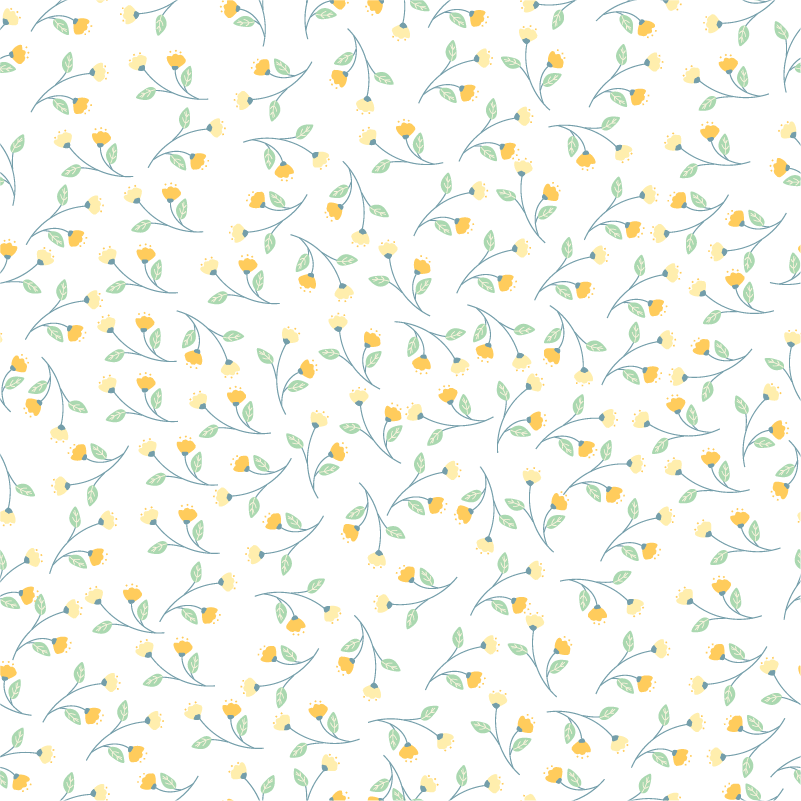 Vinylový koberec s kvetmi v jarnom štýle - Tenstickers