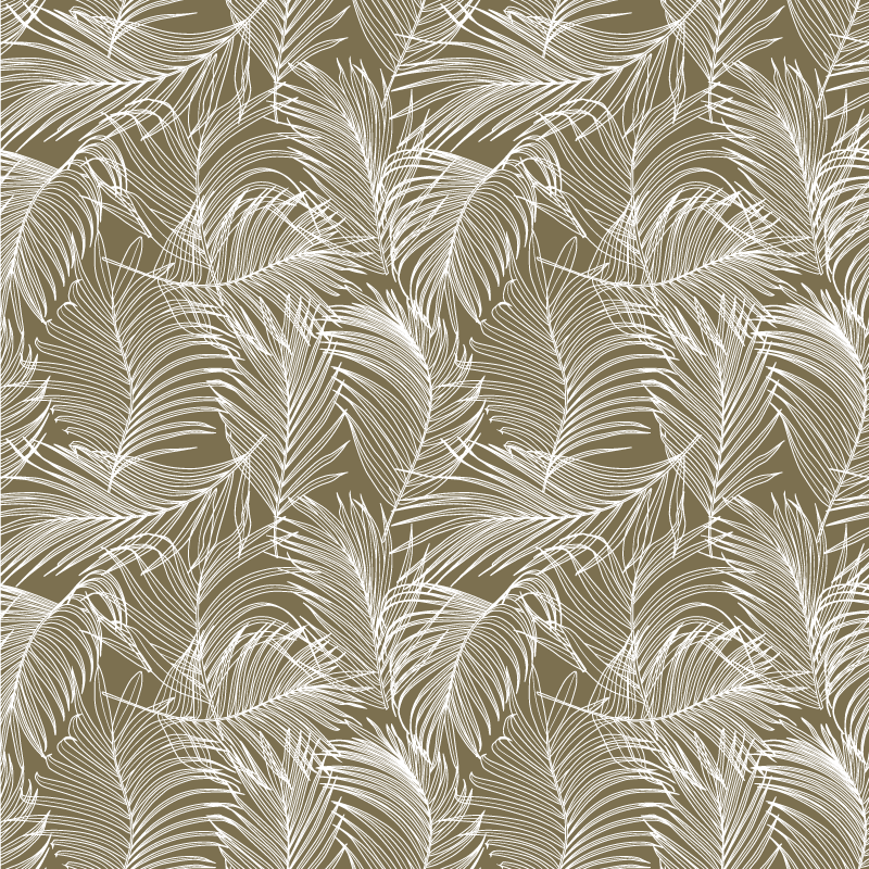 Vinylový koberec s kvetmi elegantné hnedé listy - Tenstickers