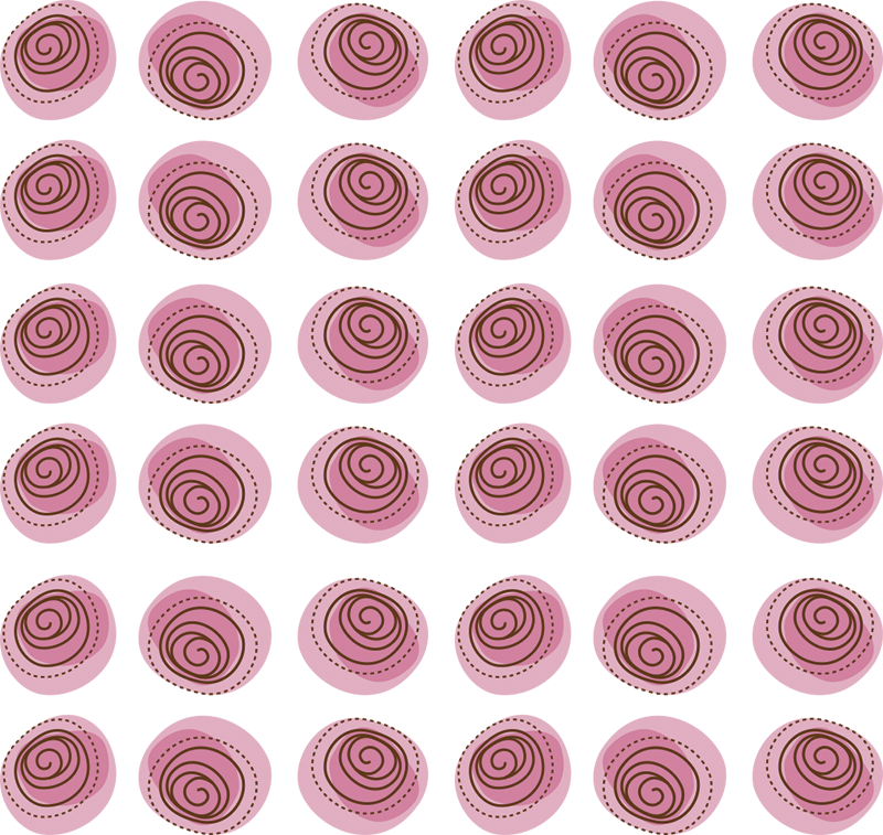 Vinylový koberec s kvetmi v ružovom ornamentu - Tenstickers