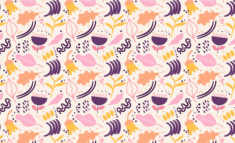 Vinylový koberec s kvetmi žiarivá kvetinová inšpirácia - Tenstickers