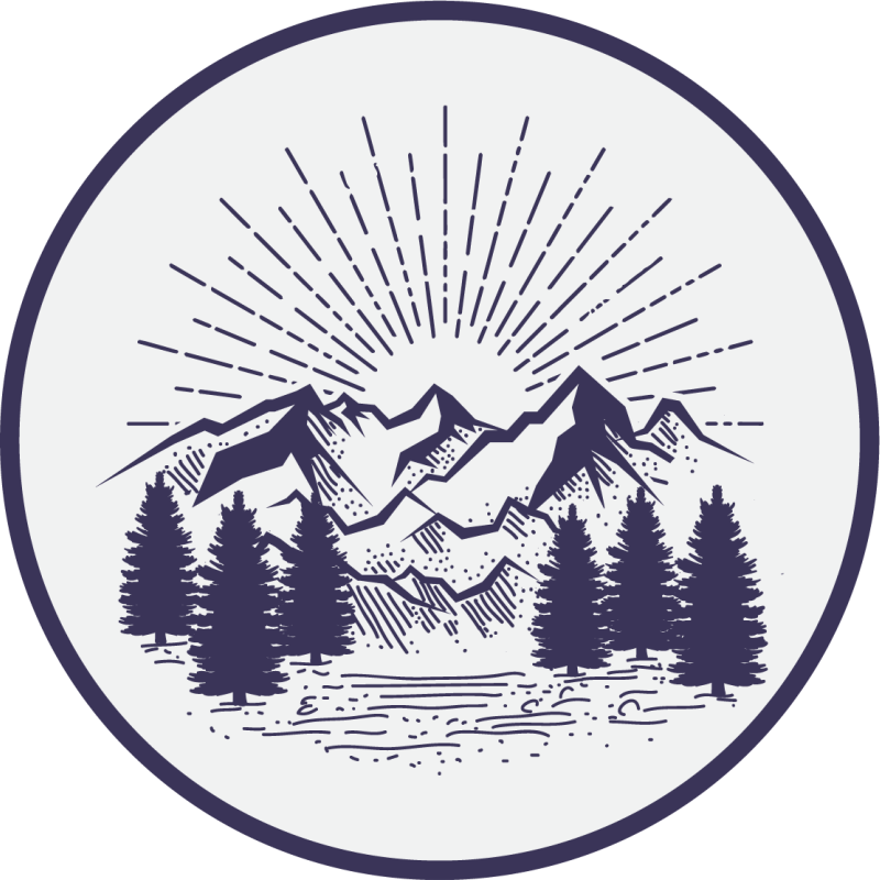 Vinylový koberec s kvetmi v tvare hory - Tenstickers