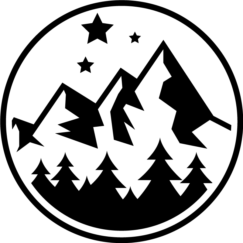 Vinylový koberec s kvetmi horská lesná scenéria - Tenstickers