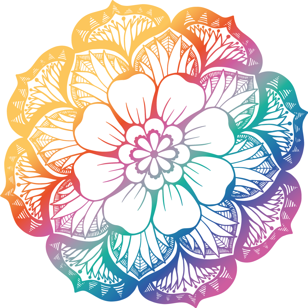 Vinylový koberec s kvetmi v žiarivých botanických vzoroch - Tenstickers