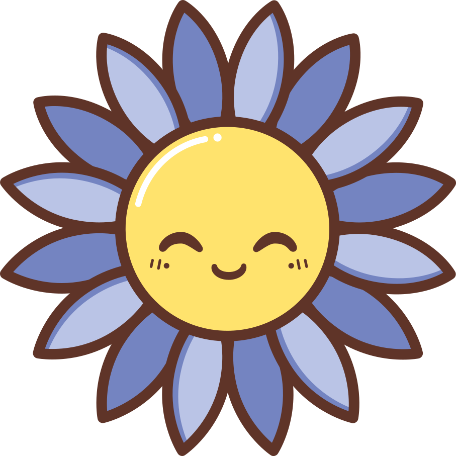 Vinylový koberec s kvetmi šťastnej fialovej siluety - Tenstickers