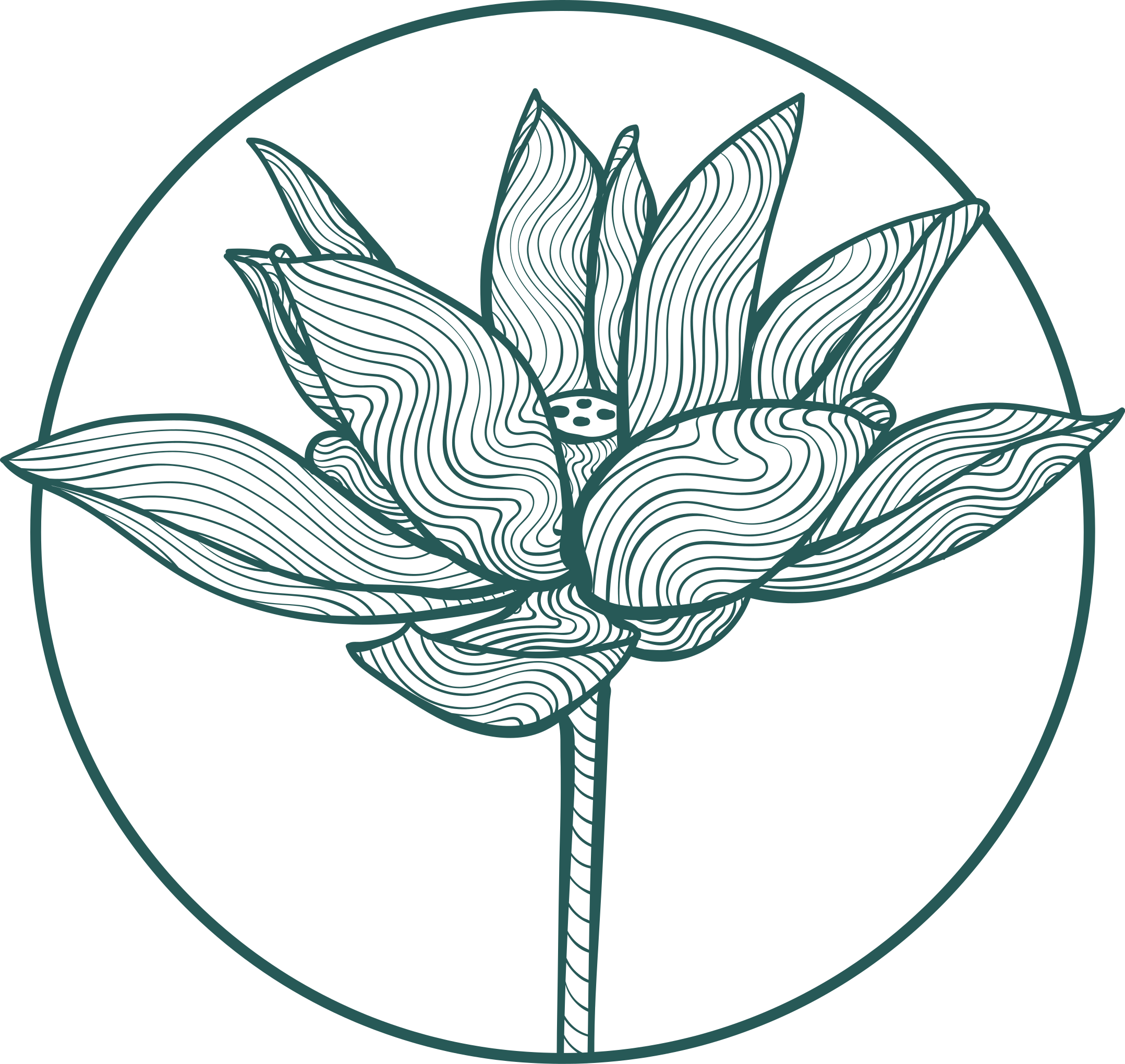 Vinylový koberec s kvetmi ilustrácia kvetu lotosu - Tenstickers