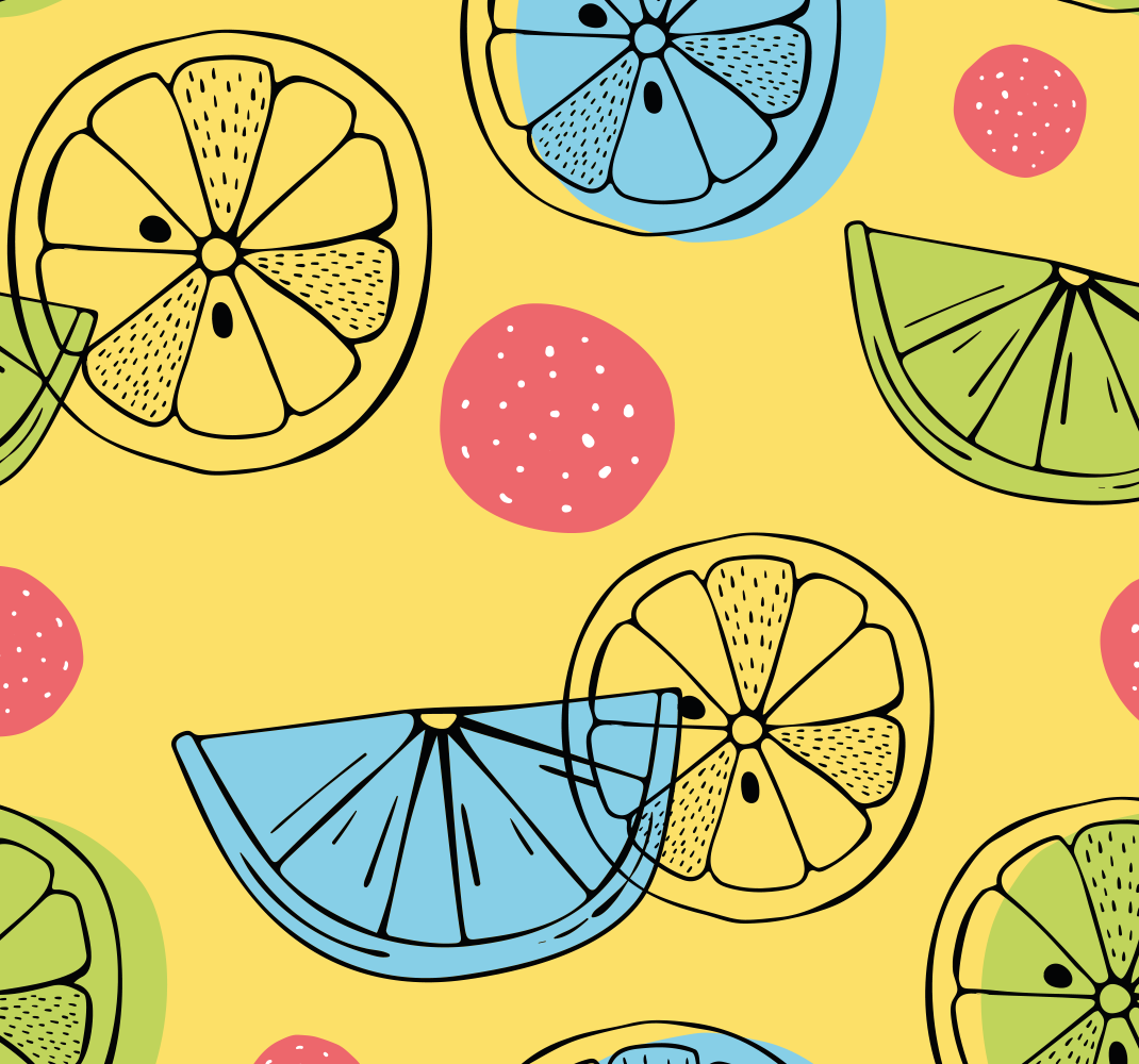 Vinylový koberec do kuchyne citrusové plody - Tenstickers