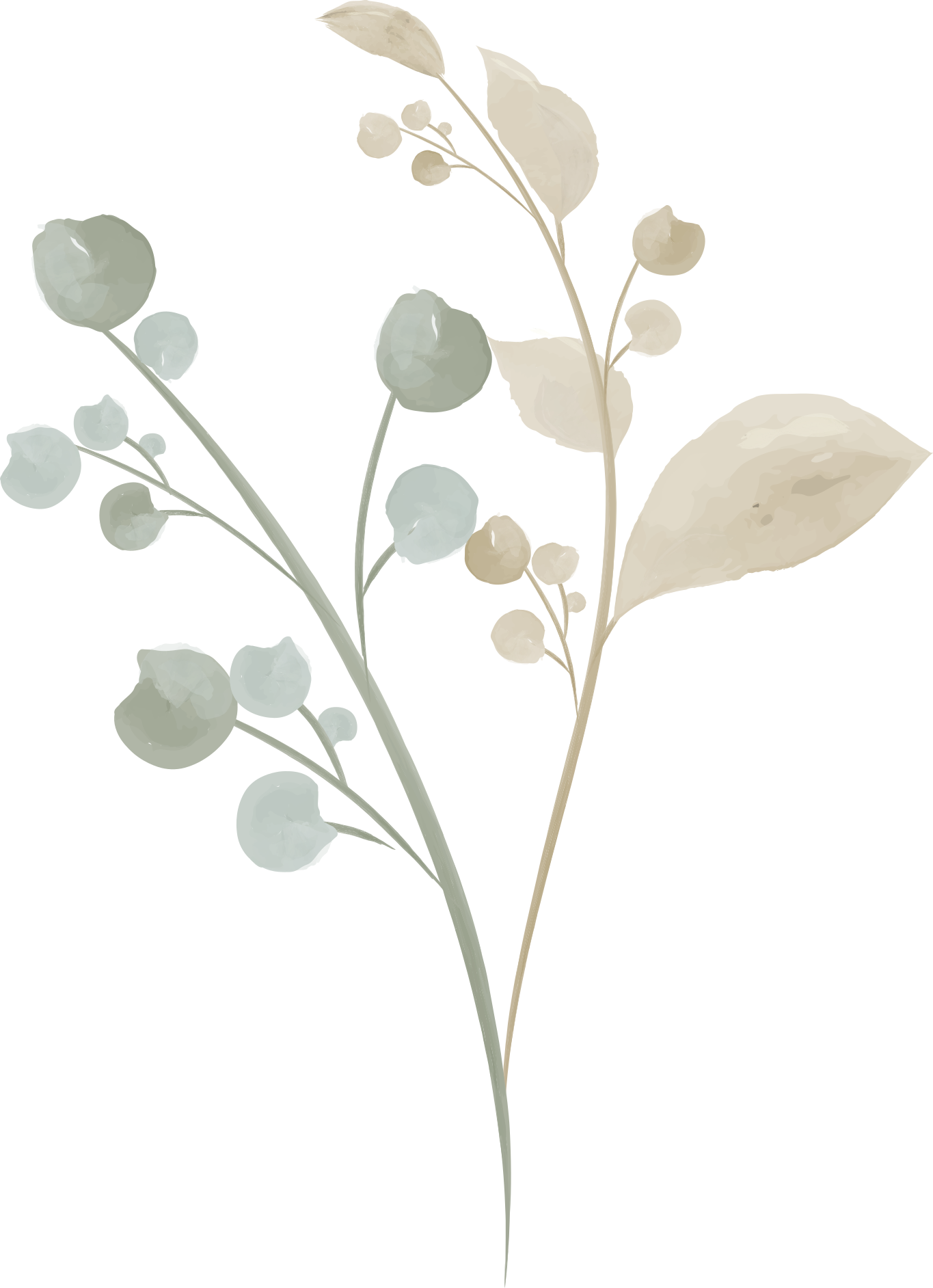 Vinylový koberec do kúpeľne akvarelový brečtan - Tenstickers