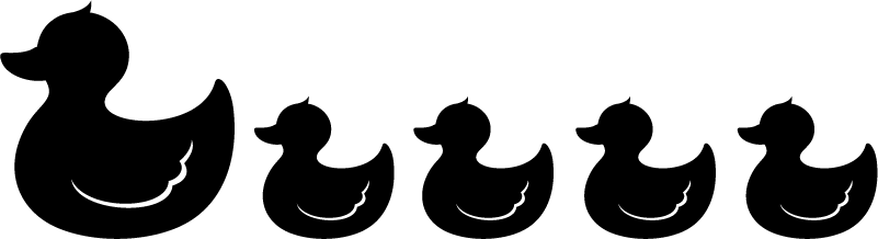 Vinylový koberec do kúpelne gumový kačička - Tenstickers