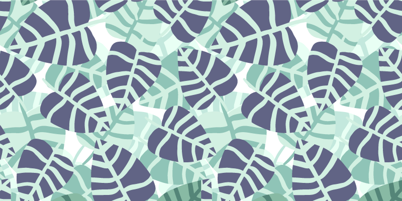 Vinylový koberec s kvetmi v pestrých tropických vzoroch - Tenstickers