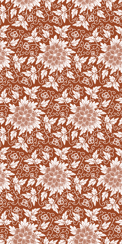 Vinylový koberec s kvetmi botanická kompozícia - Tenstickers