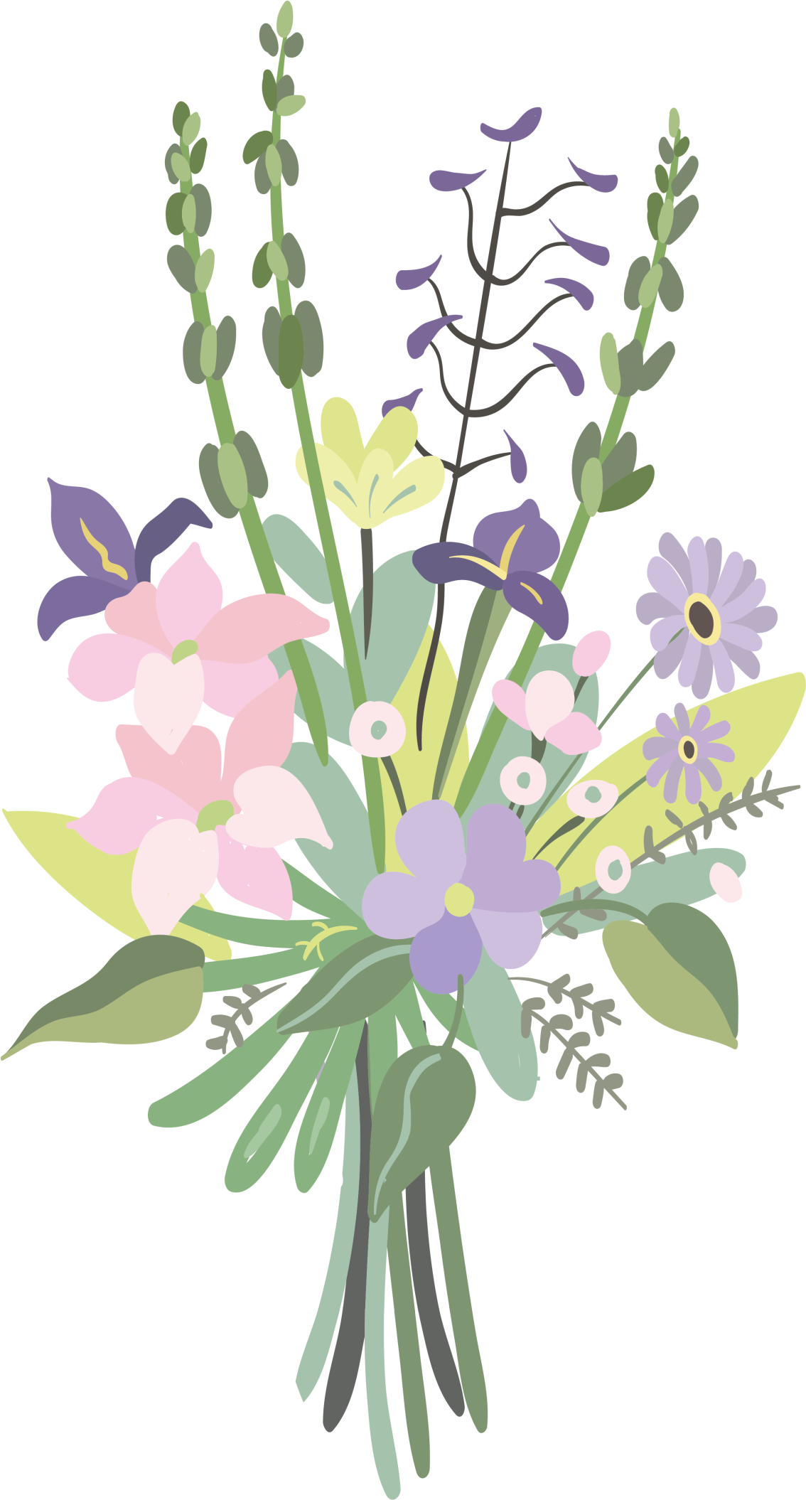 Vinylový koberec s kvetmi farebný kvetinový aranžmán - Tenstickers