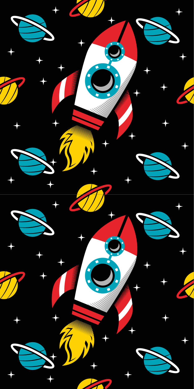 Hviezdy vinylový koberec do nekonečna a späť - Tenstickers