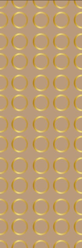 Vinylový koberec s geometrickými tvarmi zlaté kruhy - Tenstickers
