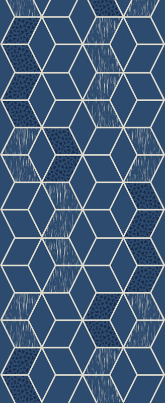 Vinylový koberec s geometrickými tvarmi distressed vittoria - Tenstickers