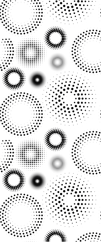 Vinylový koberec s geometrickými tvarmi bezšvové bodky - Tenstickers