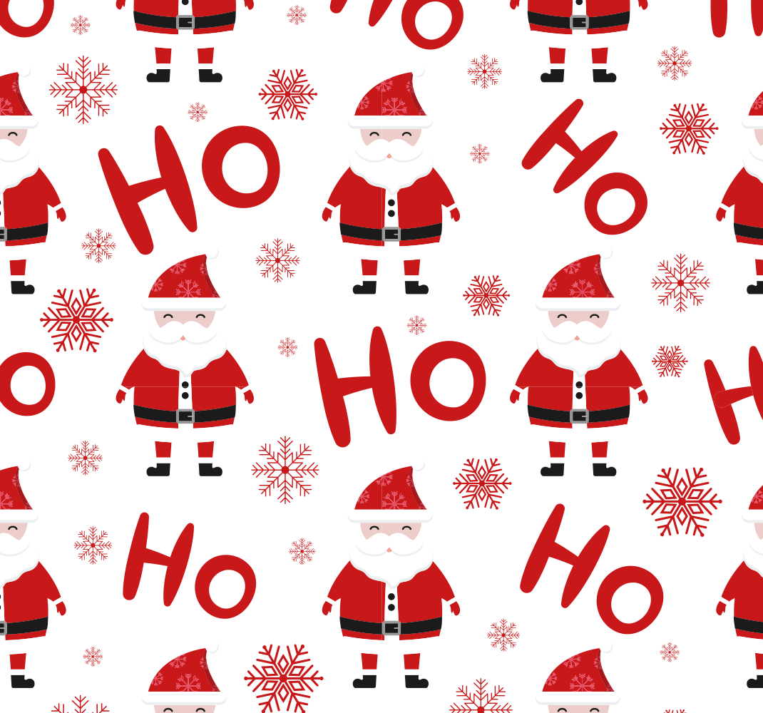 Vianočný vinylový koberec so vzorom santa claus a hohoho - Tenstickers