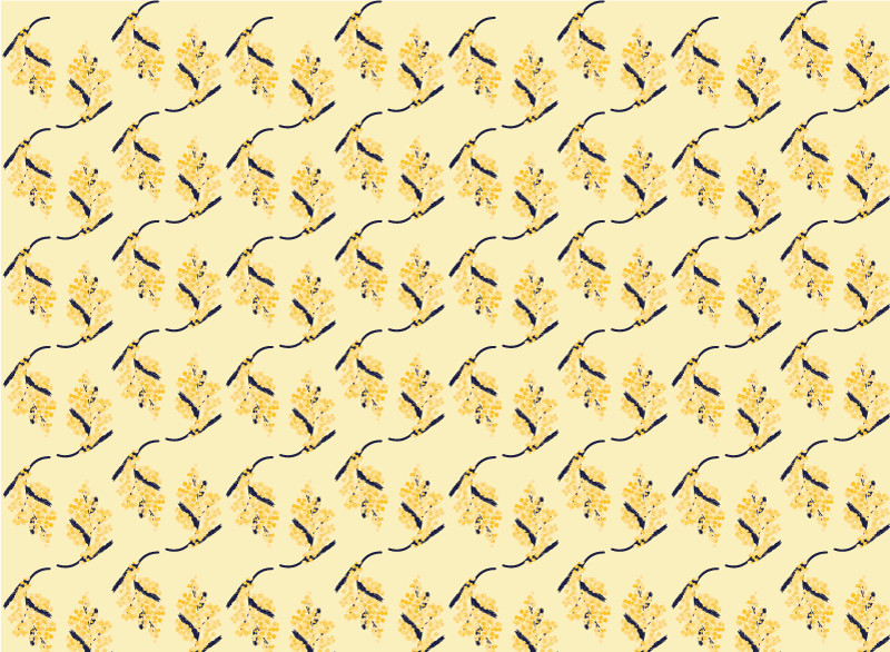 Prírodný vinylový koberec vzory mimosy - Tenstickers