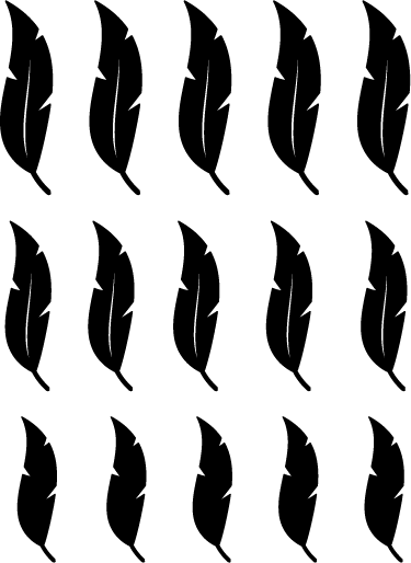 Prírodný vinylový koberec s plávajúcimi pierkami - Tenstickers