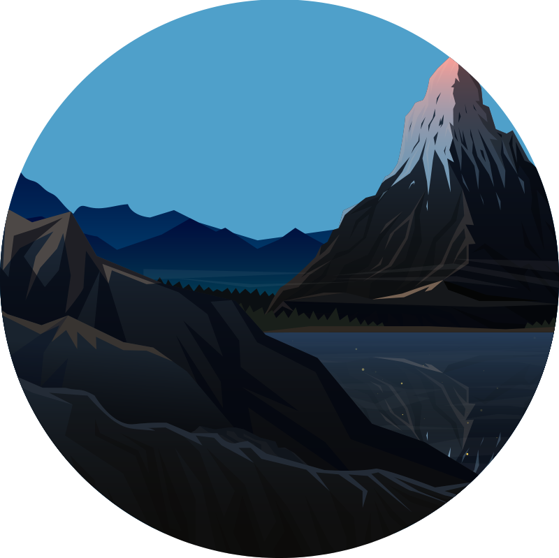 Prírodný vinylový koberec s pohľadom na hory - Tenstickers