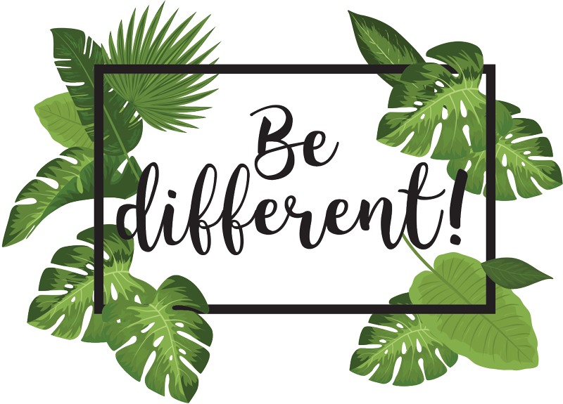 Vinylový koberec s kvetmi buďte iní - Tenstickers