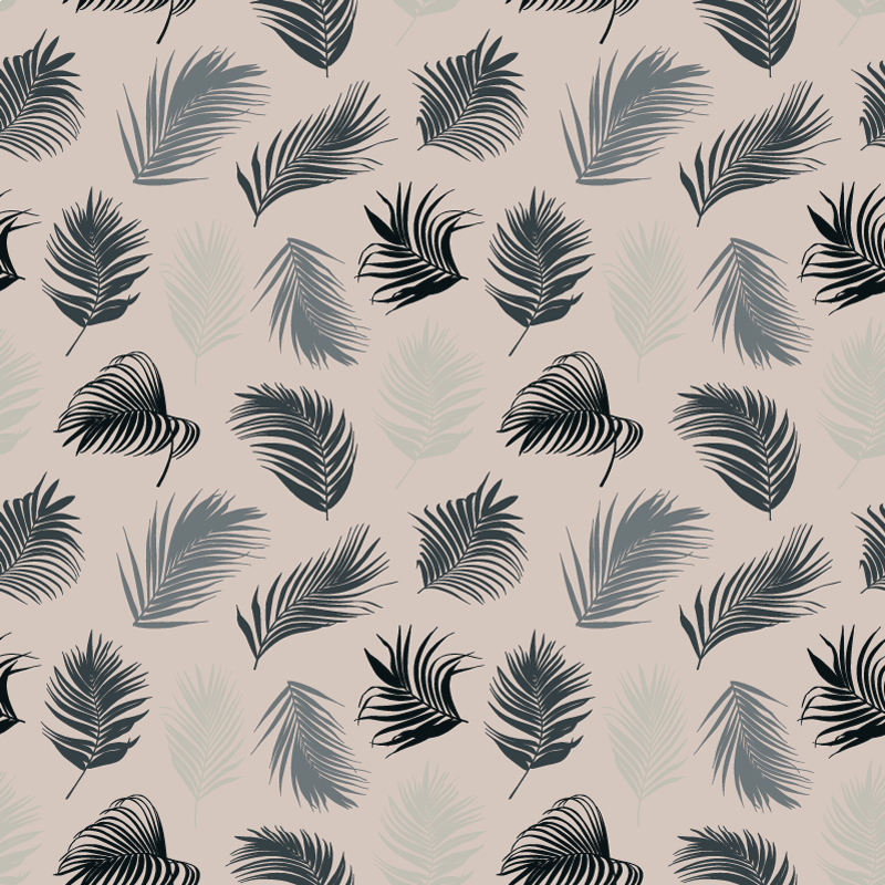 Vinylový koberec s kvetmi bohatá zmes palmových listov - Tenstickers