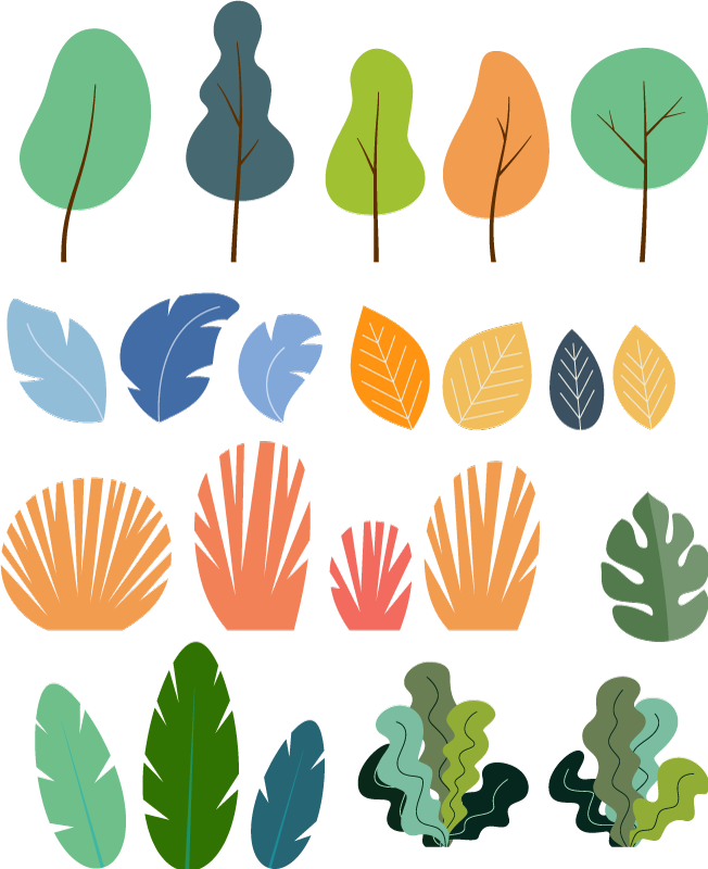 Vinylový koberec s kvetmi a tropickými listami - Tenstickers