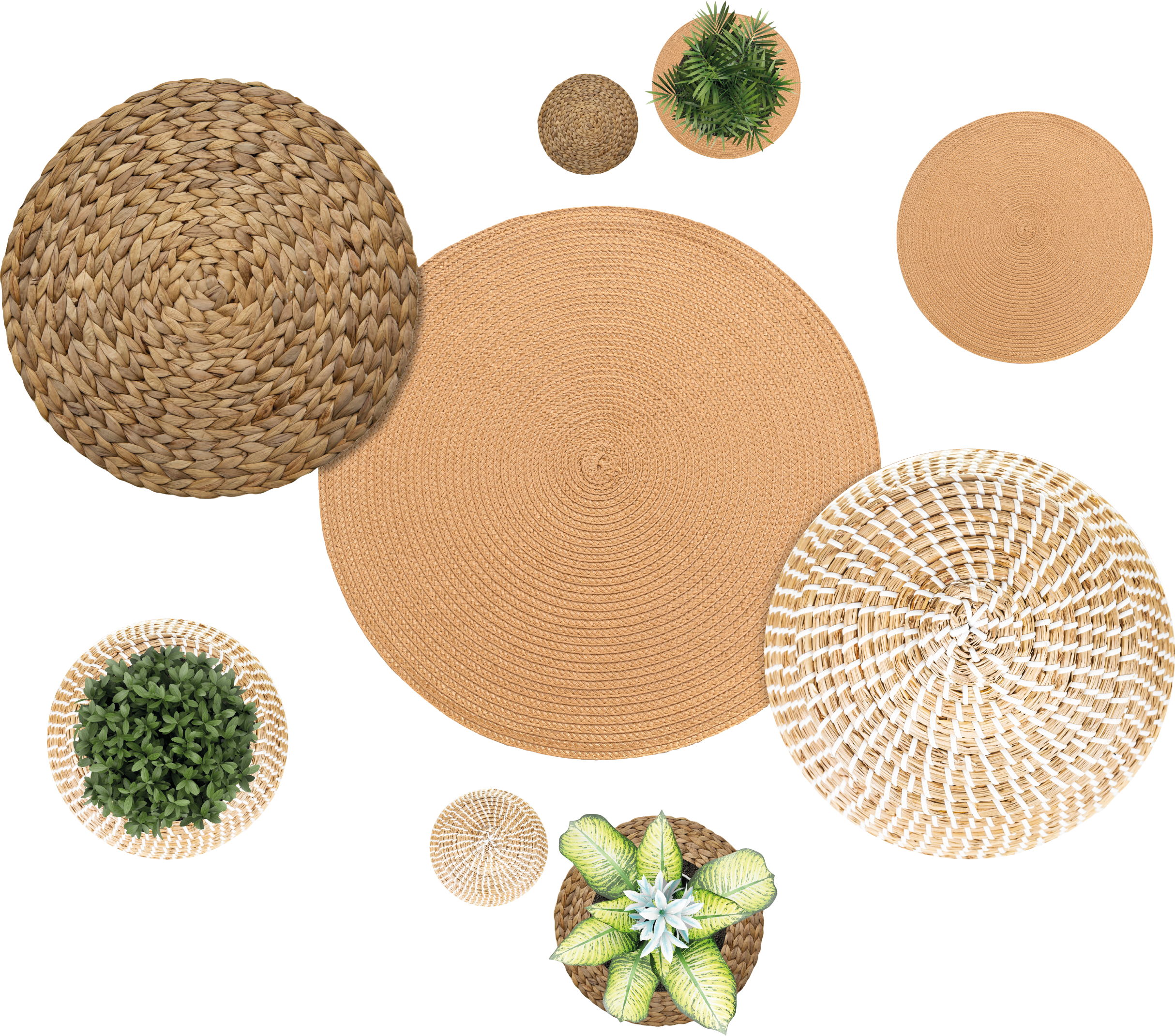 Vinylový koberec s kvetmi záhrada a prútie - Tenstickers