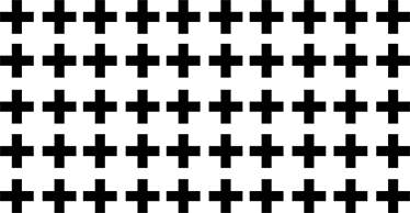 Vinylový koberec s geometrickými tvarmi čiernobiele kríže - Tenstickers