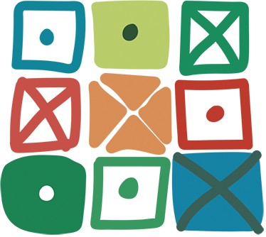 Vinylový koberec s geometrickými tvarmi v rôznych štvorcoch - Tenstickers